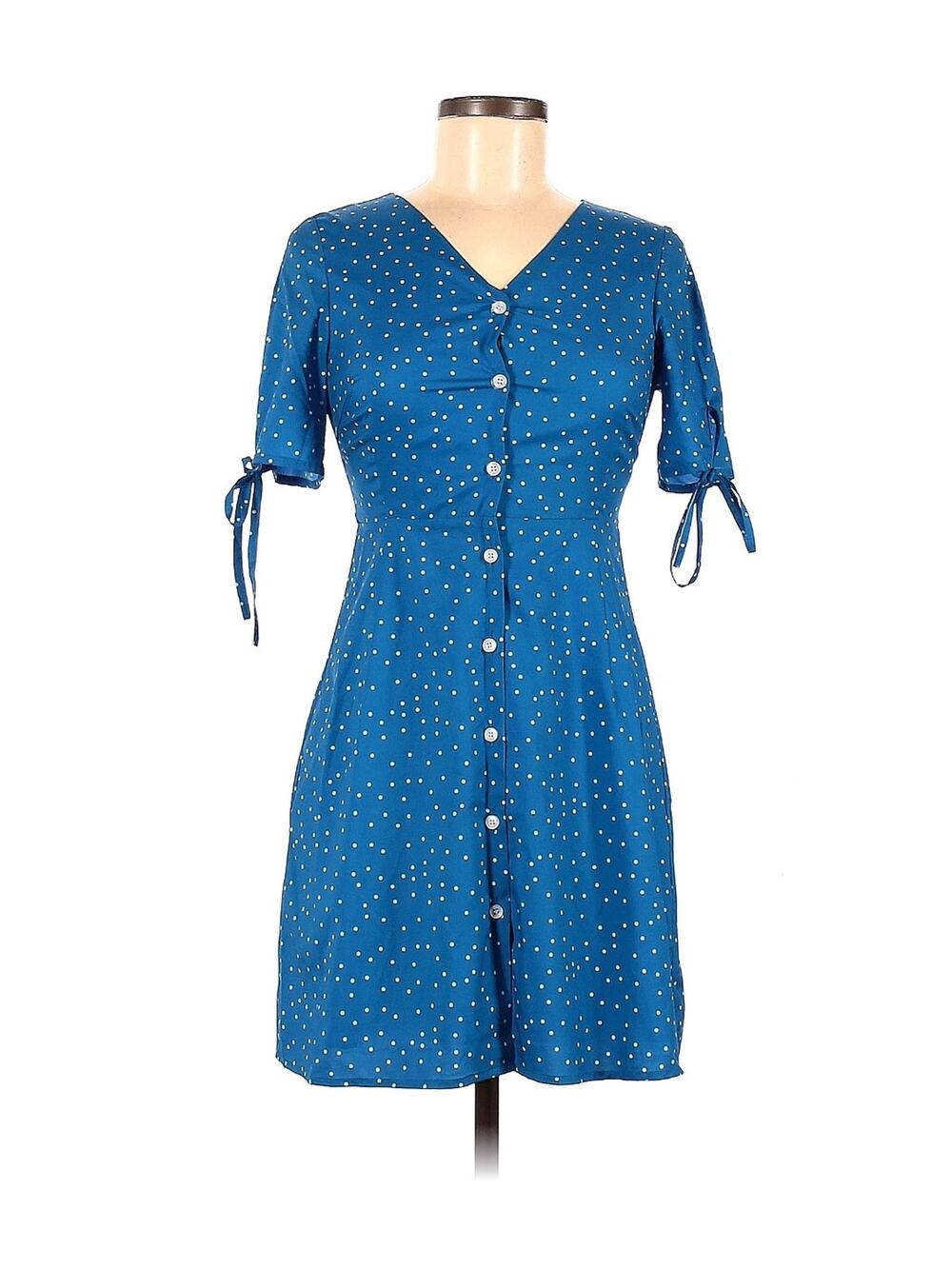 Blue Polka Dot Dress